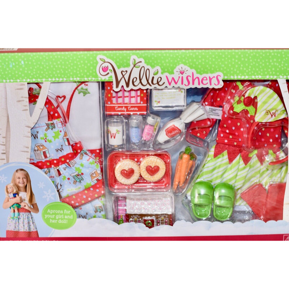 American Girl Wellie Wishers Doll Christmas Baking Gingerbread House Holiday Set - Picture 2 of 5